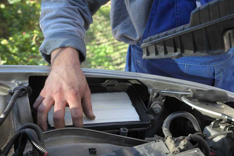 replacing air filter on any car