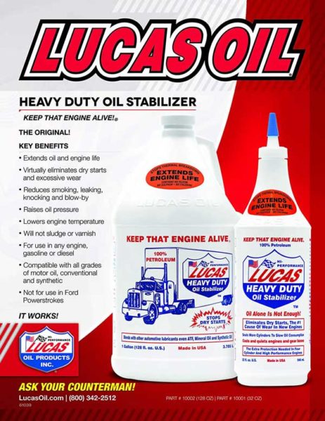 lucas heavy dutyy oil additive
